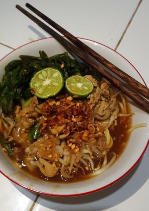 Foto resep Mie kangkung🍜