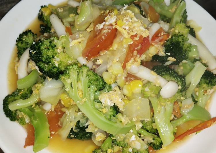 Cara Mudah Memasak Broccoli Mix Vege yang Sedap