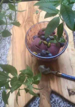 Une photo de Glaces🍨🍒🫐sans sucre💦
