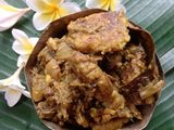 মটর ডালের বড়া দিয়ে মোচার ঘণ্ট (matar daler bora diye mocha ghonto recipe in Bengali)