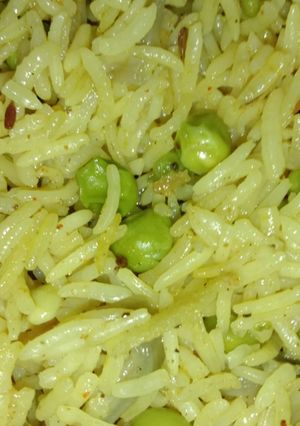 A picture of Peas Pulao.