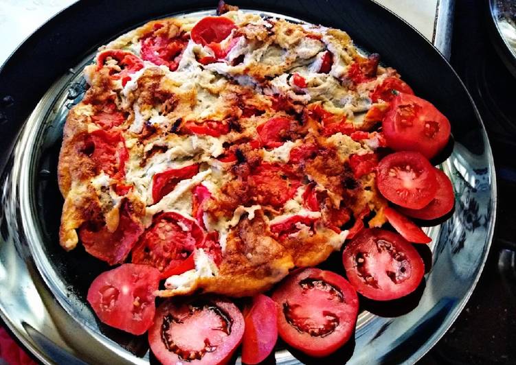 Steps to Prepare Award-winning Tomato upside down omelette#cookingwithtomatoes