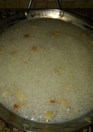 A picture of Sabudana kheer.