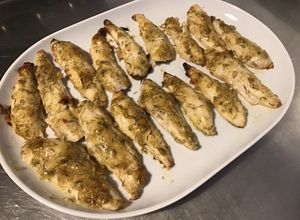 Une photo de Filets de rougets grondin perlon aux échalotes,moutarde suédoise et aneth