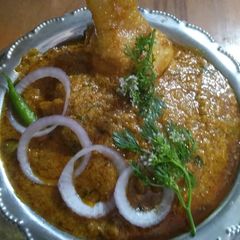 A picture of Andhra Chicken Iguru.