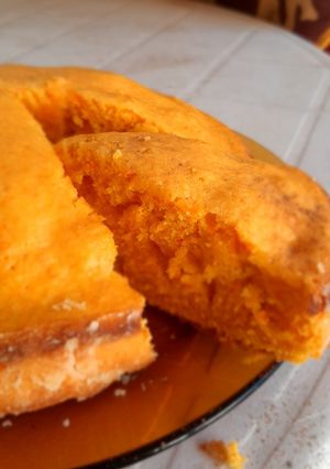 Una foto de Budín de zanahoria y naranja fácil 🧡