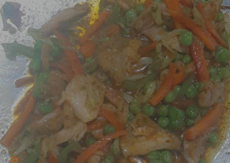 Recipe of Homemade Chicken with mix vegetables