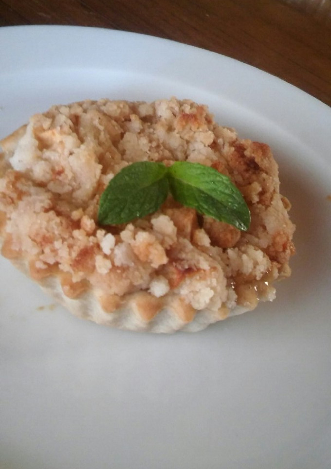 Una foto de Tarta crumble de manzana (vegana)