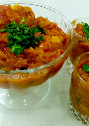 A picture of Green Gourd & potato (lauki)Bhartha.