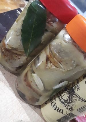 Una foto de Berenjenas al escabeche