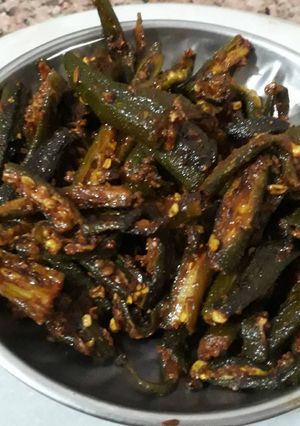 A picture of Masala Bhindi.