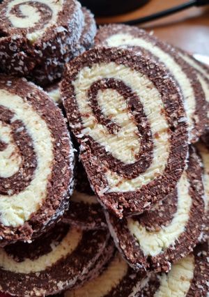 Kókuszos keksztekercs recept fotója