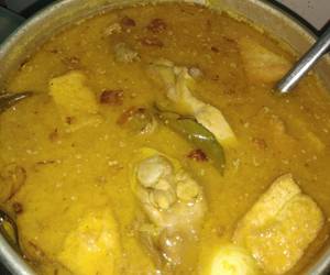 Resep Unik Gule ayam, tahu, telor puyuh Mantul Banget