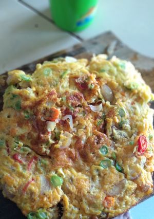 Foto resep Dadar Sayur makan siang menu debm