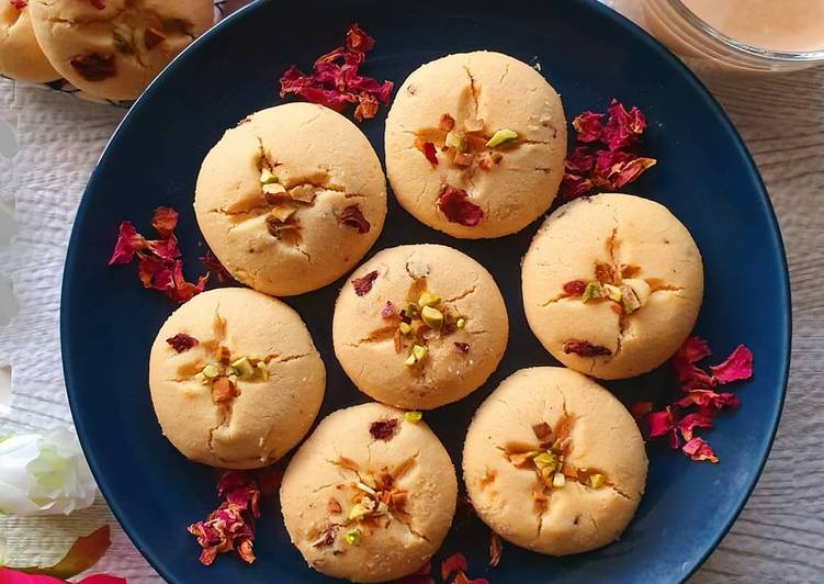 Recipe of Any-night-of-the-week Rose Nankhatai or Short bread biscuits🌹 #bakingcontest