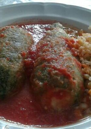 Una foto de Calabacitas rellenas de queso