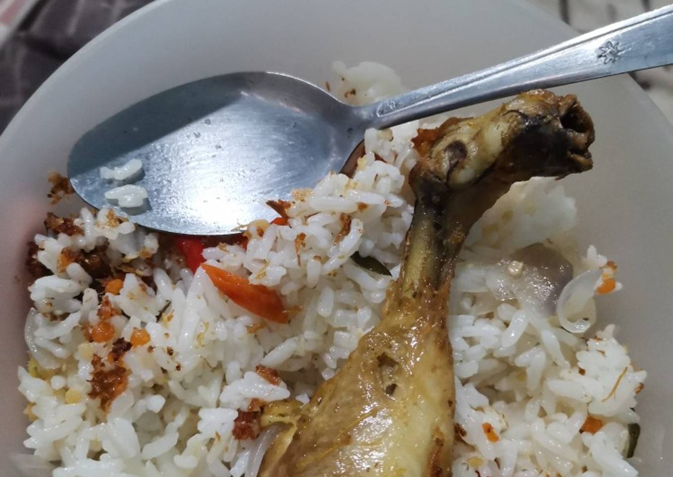 Nasi liwet sederhana