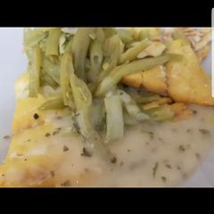 A picture of My Poached Smoked Haddock Fillets in Green Beans.