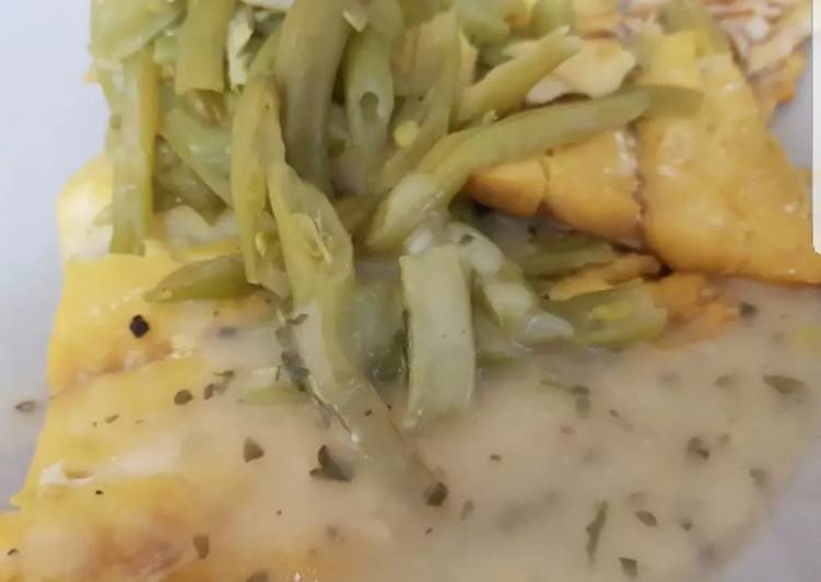 Recipe of Homemade My Poached Smoked Haddock Fillets in Green Beans