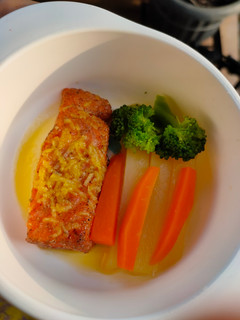 Foto resep Steak salmon with lemon butter sauce