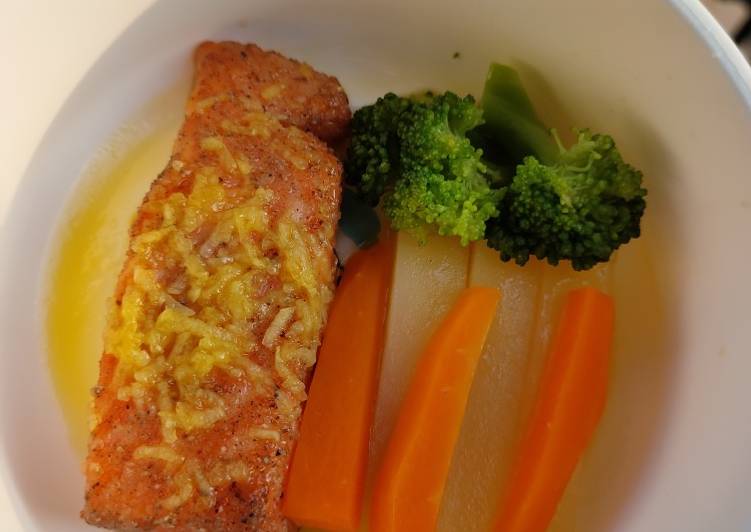 Resep Steak Salmon With Lemon Butter Sauce Yang Enak