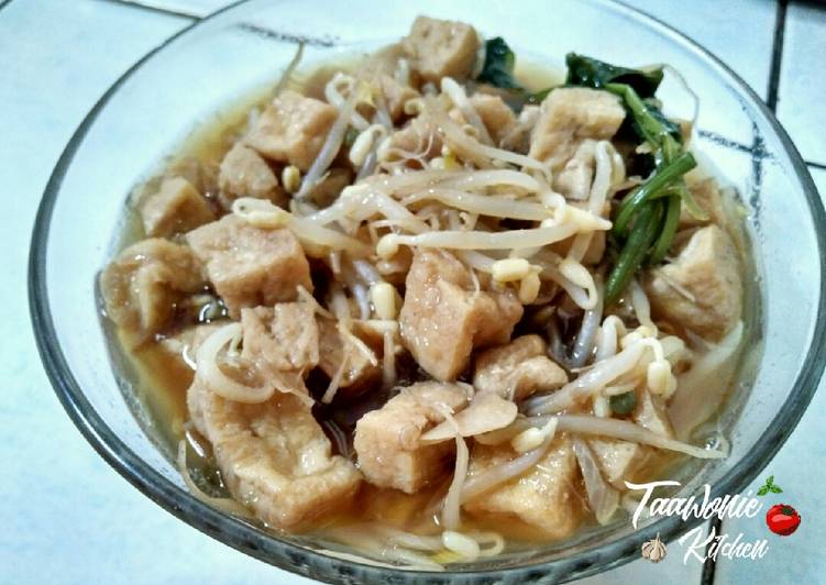 Resep Tahu Kecambah Kuah Semur, Enak