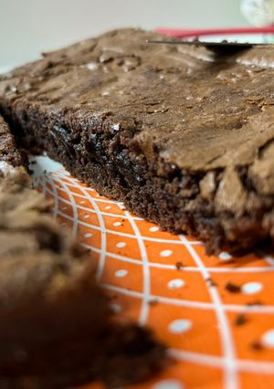 Una foto de Torta tipo brownie