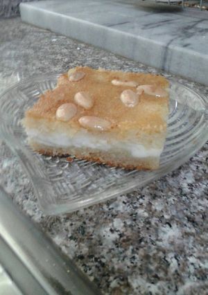 صورة لوصفة بسبوسة بالقشطة