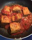 Đậu hũ dồn thịt sốt cà