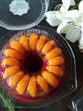 Pudding Jelly Tropical Fruit with Sunquick Syrup