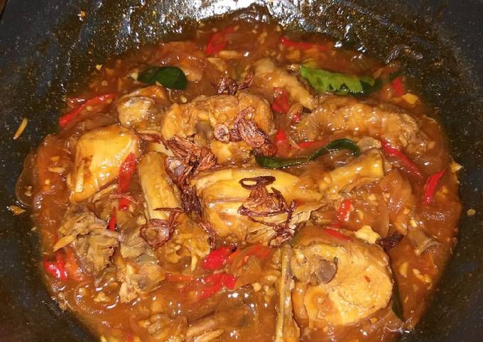 Cara Gampang Menyiapkan Ayam kecap saos pedes manis, Enak Banget