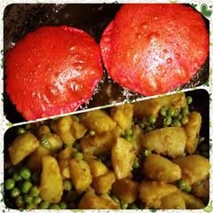 A picture of Beetroot poori.
