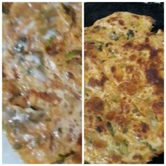 A picture of Cheese methi parantha.