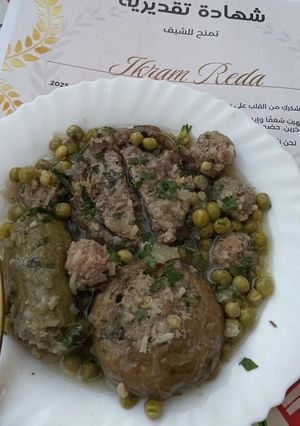 صورة لوصفة دولمة قرنون بالجلبانة