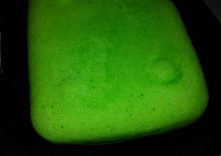Bumbu memasak Bolu kukus pandan magic com serba 7 no mixer yang Lezat Sekali