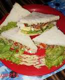 Egg, Chicken Fajita Sandwich