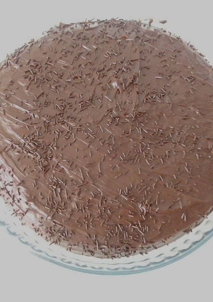 Una foto de Bizcocho casero relleno de chocolate