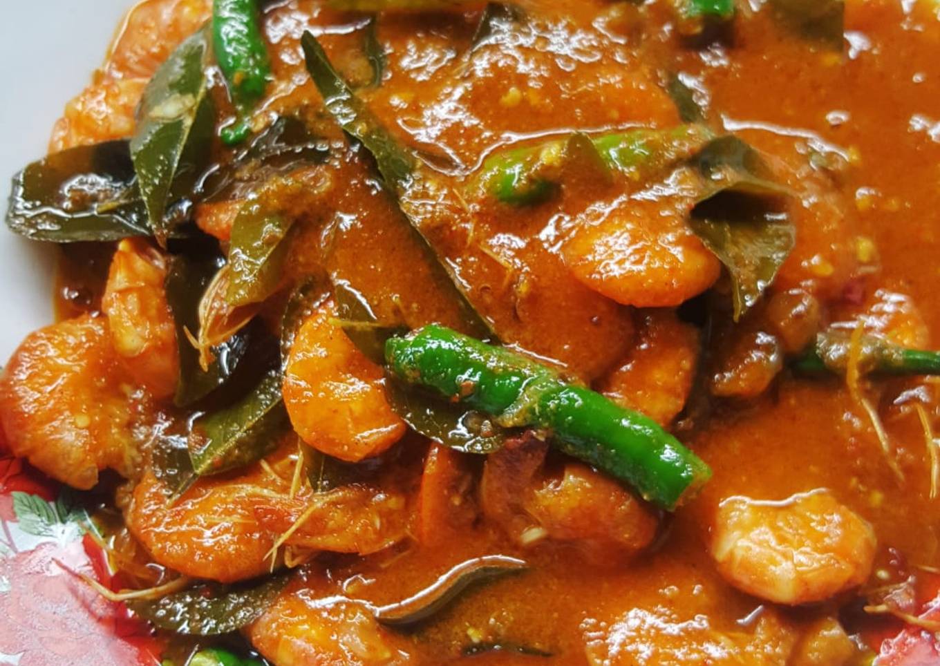 Udang tumis Aceh