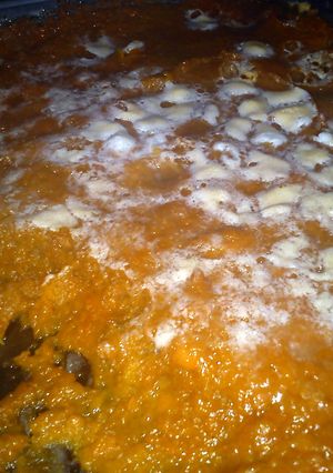 A picture of simple and sweet potato casserole.
