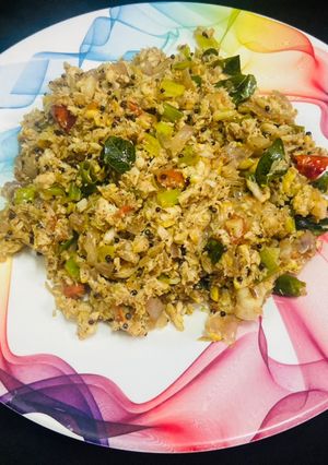 A picture of Sura puttu / shark fish puttu.