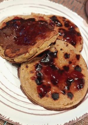 Una foto de Hotcakes de banana