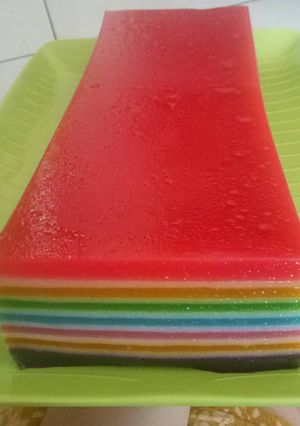 Foto resep Lapis pepelangi jual 40rb Uk 20x10x7cm