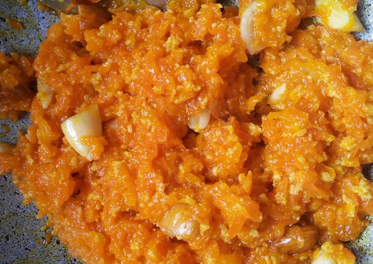 Gajar ka halwa without khoya