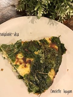 Foto resep Omelette bayam ayam
