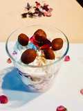 Postre de yogurt y moras