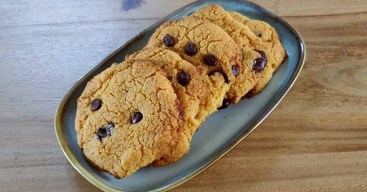 Galletas de garbanzo con chips de chocolate (sin gluten, sin azú Receta