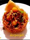Ghugni Chaat in Vermecelli Katori