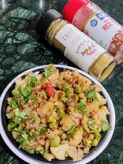 A picture of Leftover Potatoes, Veggies With Mountain Seasoning.