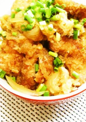 A picture of Sweet and Savory Chicken Katsu with Grated Daikon Rice Bowl.