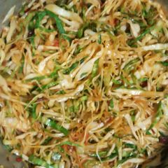 A picture of Sauteed cabbage #Authormarathon.